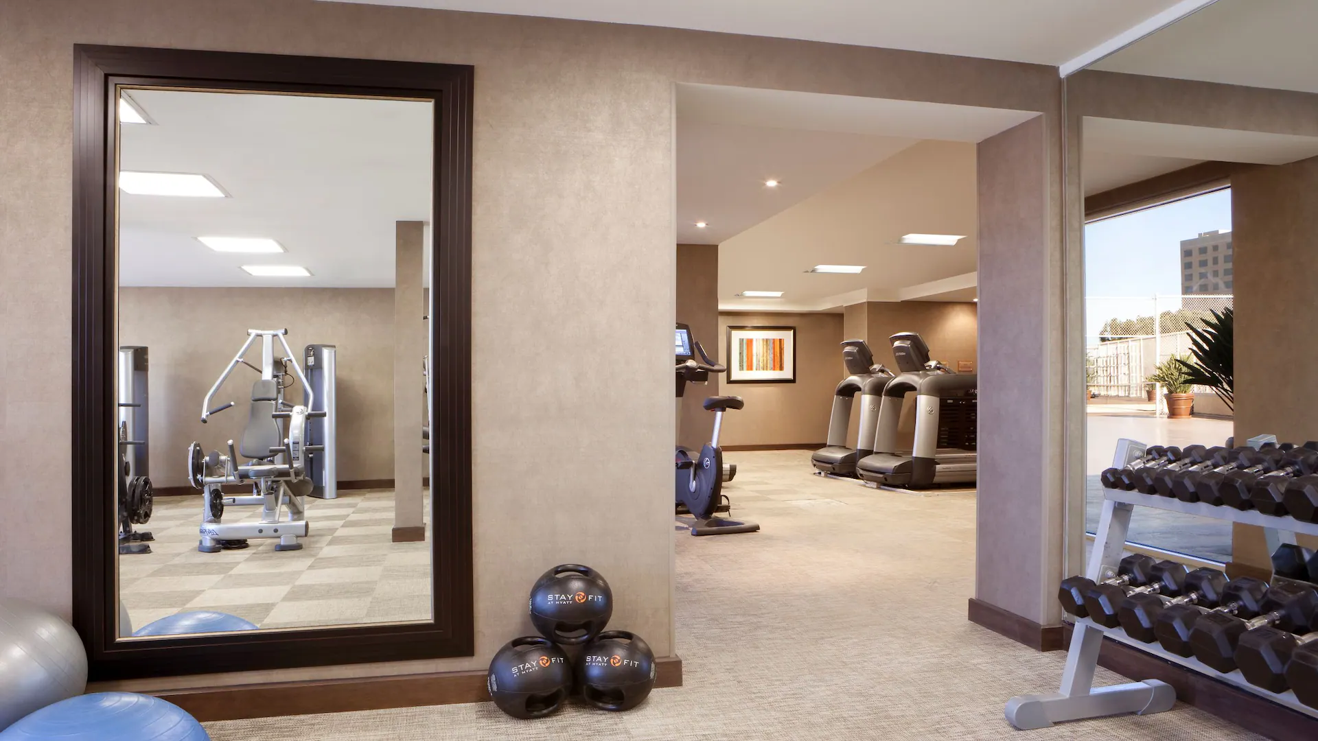 Photo of Hyatt fitness center.
