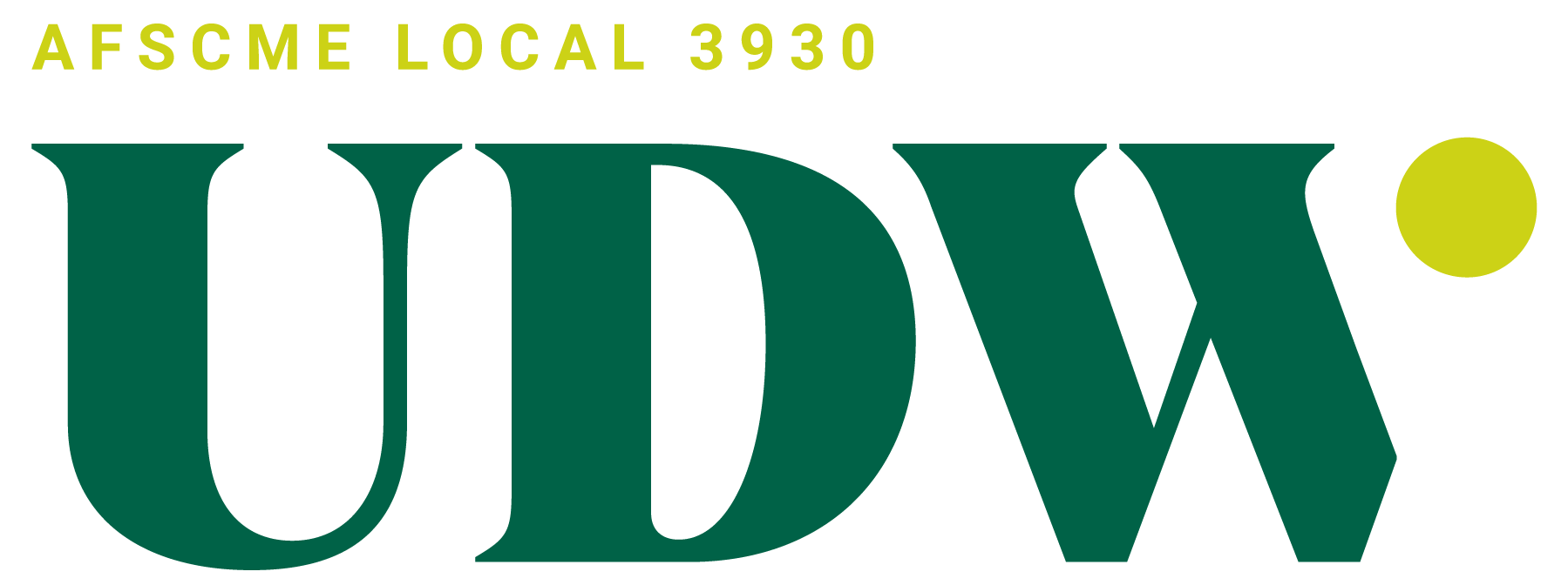 Logo for UDW/AFSCME Local 3930.