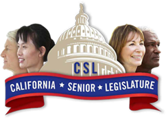 Logo for California Senior Legislature (CSL).